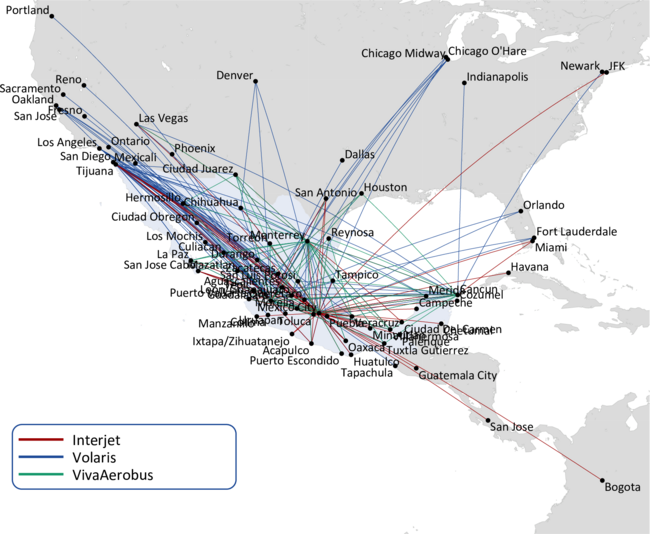 Viva Aerobus Route Map Aviation Strategy - Mexico's Lccs: Domestic Discipline And Us Expansion