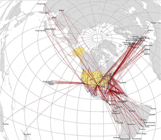 AMERICAN: ROUTE NETWORK