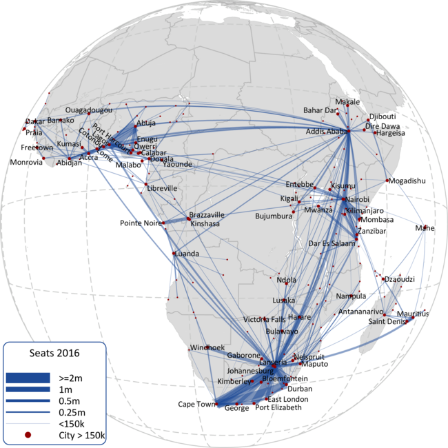 SUB SARAHAN AFRICA: BUSIEST ROUTES