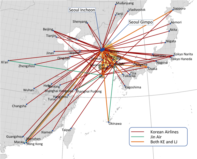 KOREAN AIR: REGIONAL NETWORK