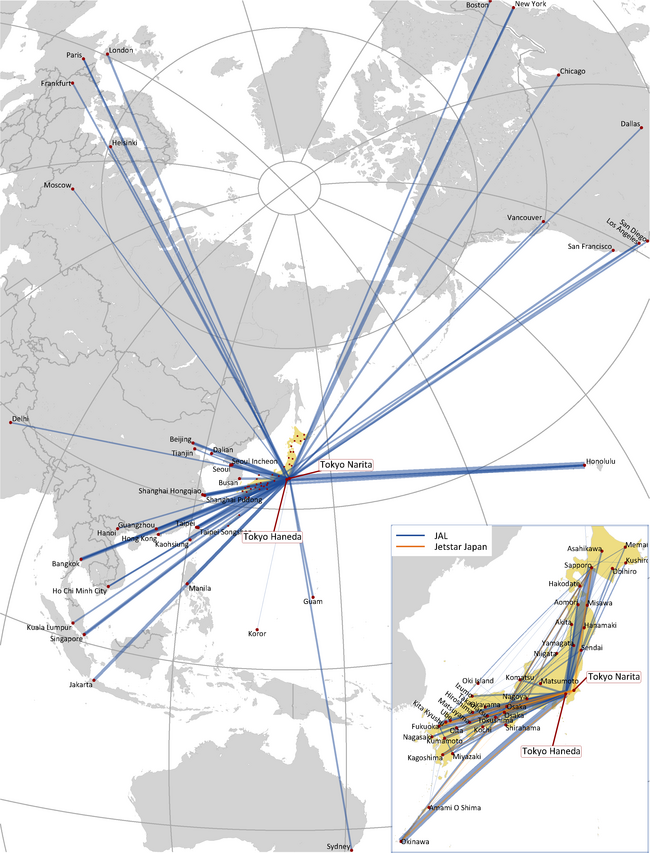 JAL ROUTE NETWORK