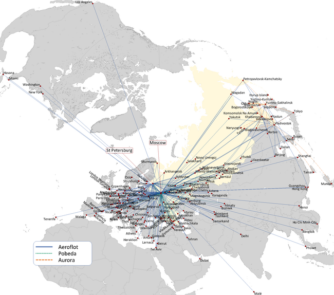 AEROFLOT: ROUTE MAP