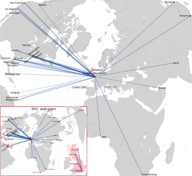 VIRGIN ATLANTIC ROUTE NETWORK