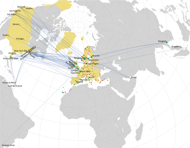 NORWEGIAN LONG HAUL ROUTE NETWORK