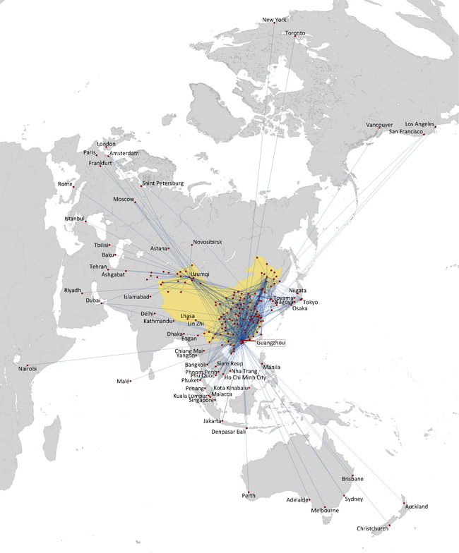 CHINA SOUTHERN ROUTE NETWORK