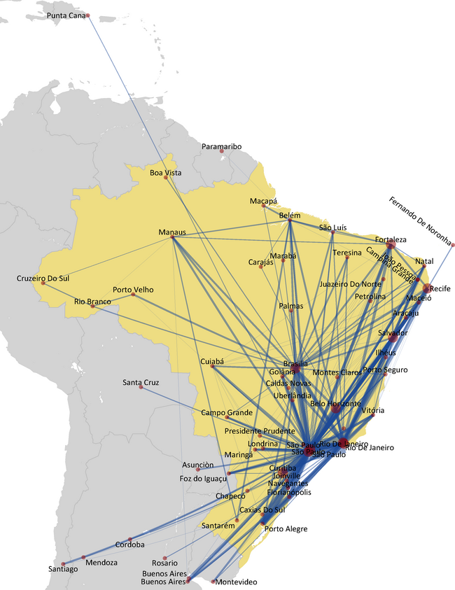 GOL ROUTE MAP