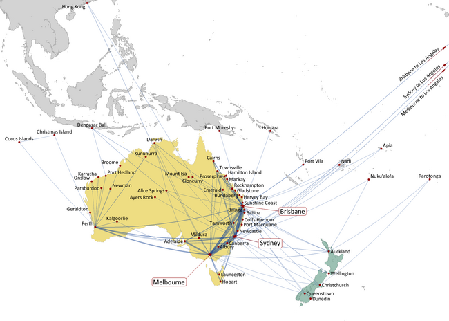 VIRGIN AUSTRALIA ROUTE NETWORK