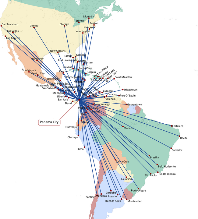 COPA: (PRE-COVID) ROUTE MAP