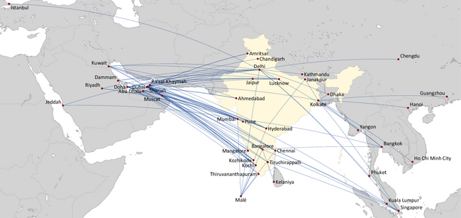 INDIGO: INTERNATIONAL ROUTE NETWORK