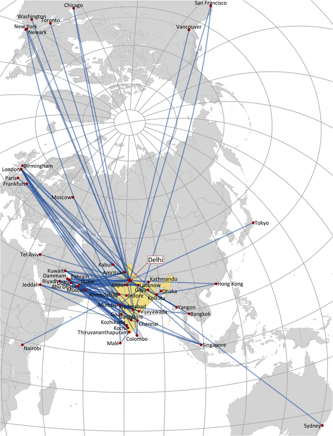 AIR INDIA: INTERNATIONAL ROUTE NETWORK
