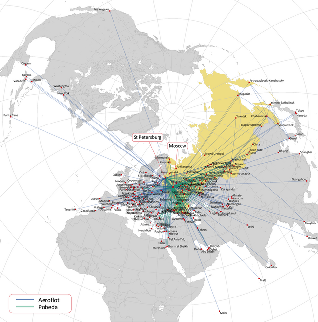 AEROFLOT: ROUTE MAP