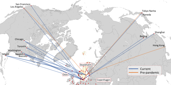 SAS: LONG HAUL ROUTE NETWORK