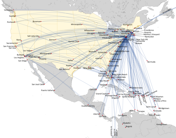 JETBLUE ROUTE NETWORK