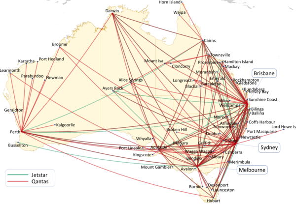 QANTAS: DOMESTIC NETWORK