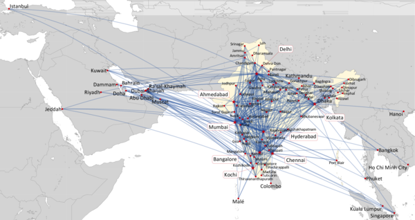 INDIGO: ROUTE MAP