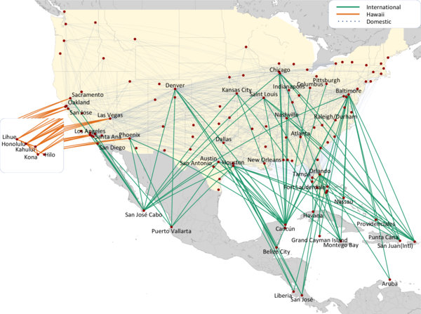 SOUTHWEST ROUTE MAP