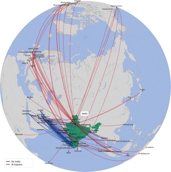 AIR INDIA: INTERNATIONAL ROUTE NETWORK