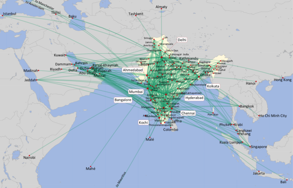 INDIGO: ROUTE NETWORK