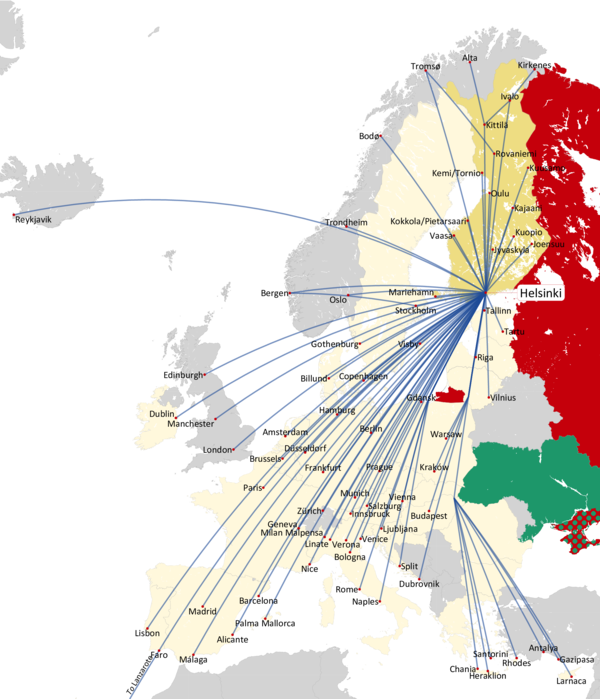 FINNAIR SHORT HAUL NETWORK