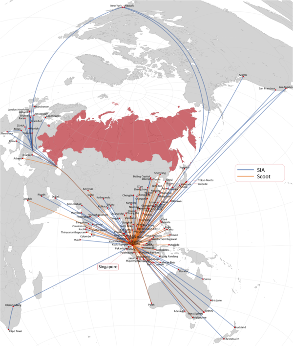 SIA ROUTE MAP